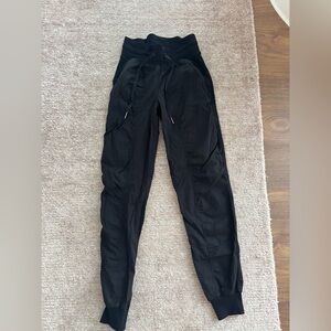 Black Lululemon size 0 joggers